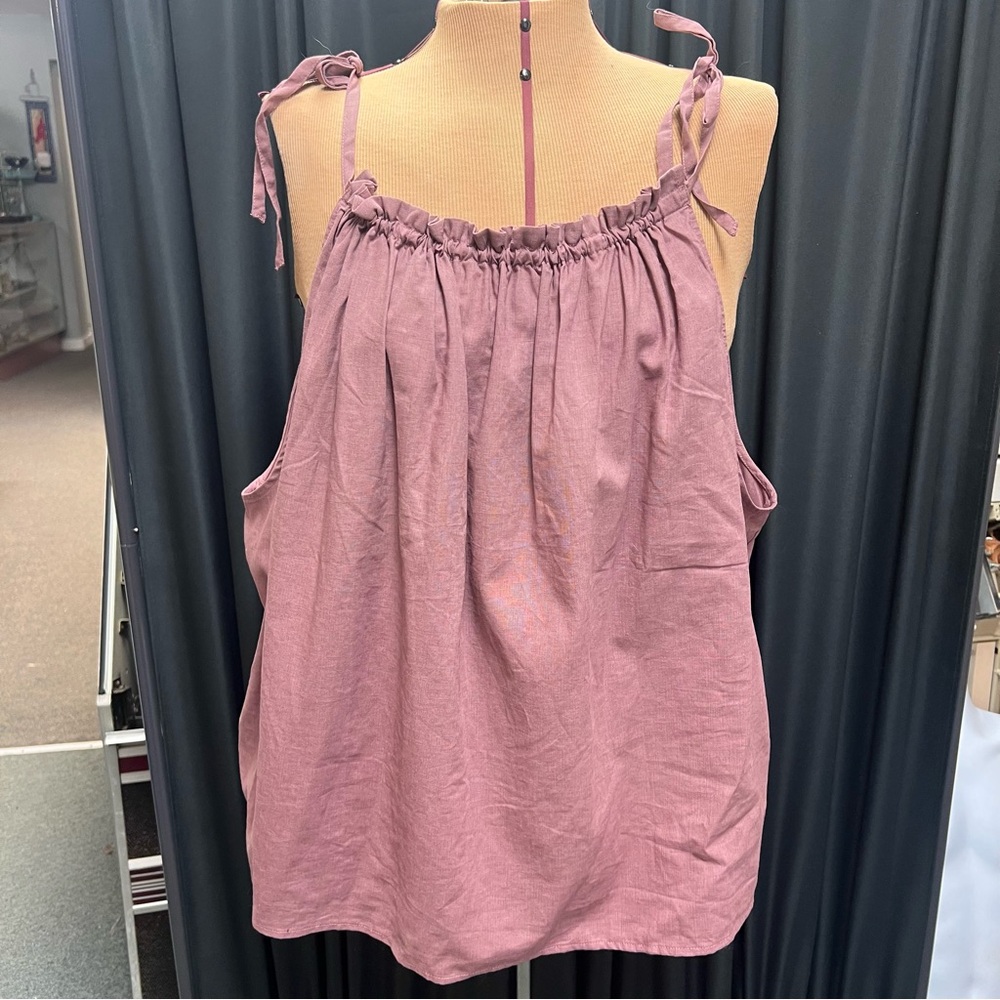 Women's Mauve Sleeveless Top A